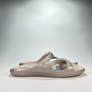 Cheeks Health Sandals by Tony Little Silver Comfort Arch Support Women’s Size 9